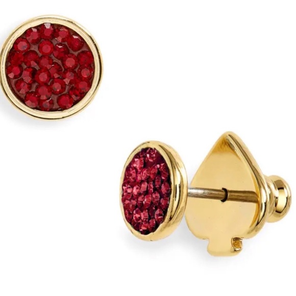 NWT ♠️ Kate Spade Pave Disc Stud Earrings - Picture 8 of 8